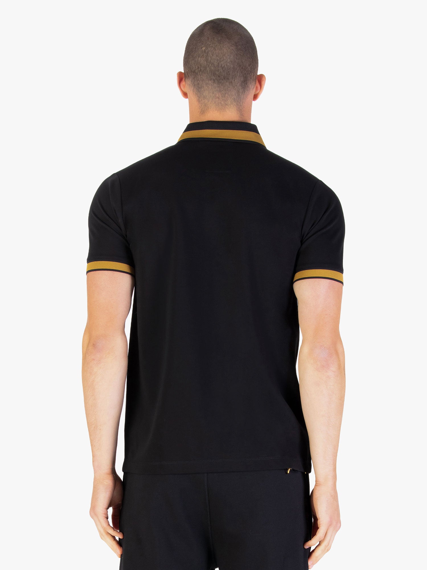 Luke 1977 Makati Honeycomb Textured Polo Shirt - Black