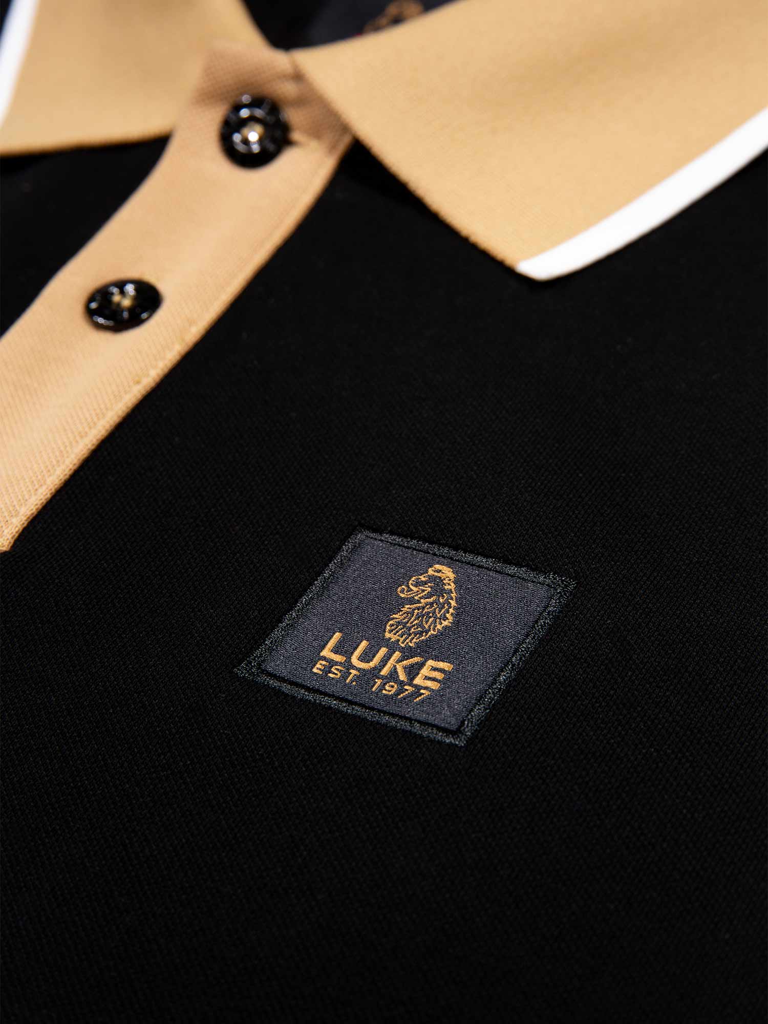 Luke 1977 Saddleworth Polo Shirt - Black