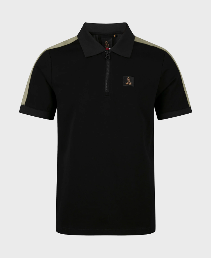 Luke 1977 Caltch 1000 Zip Polo - Black Clover