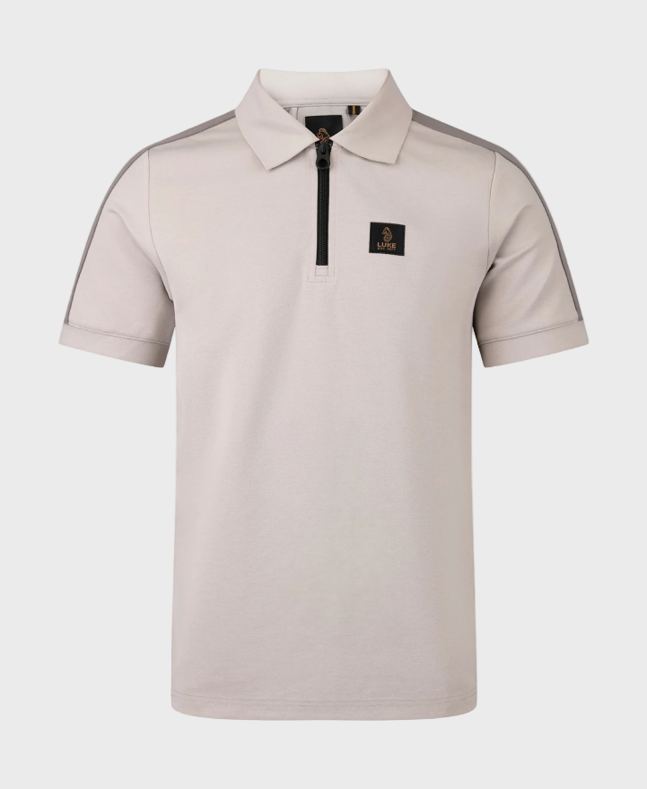 Luke 1977 Caltech 1000 Zip Polo - Cement
