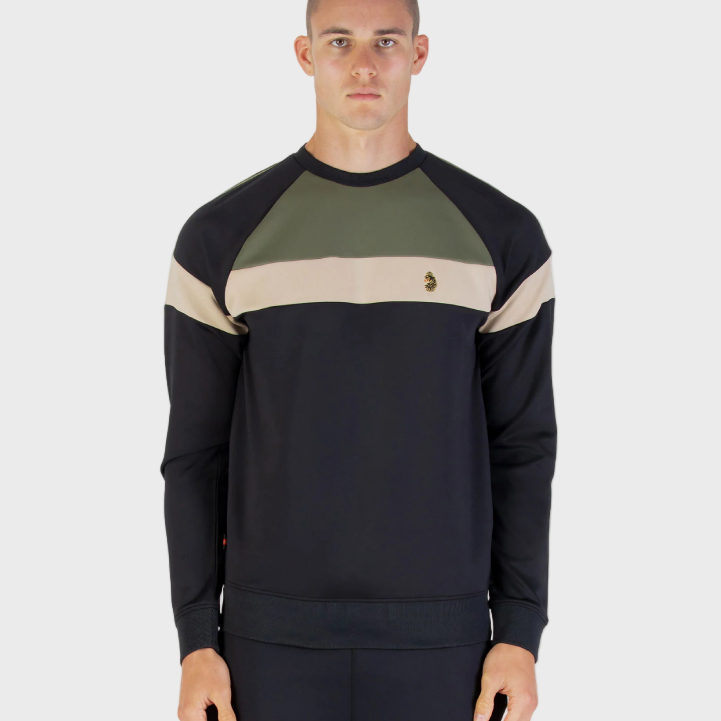 Luke 1977 M590334 Adam 3 Detail Crewneck Sweatshirt - Clover Mix