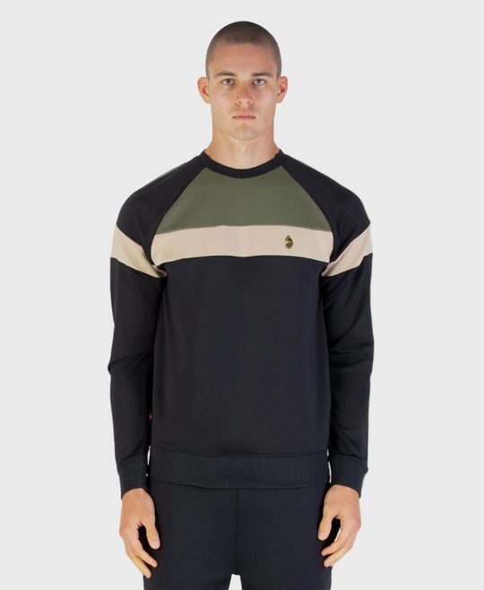 Luke 1977 M590334 Adam 3 Detail Crewneck Sweatshirt - Clover Mix