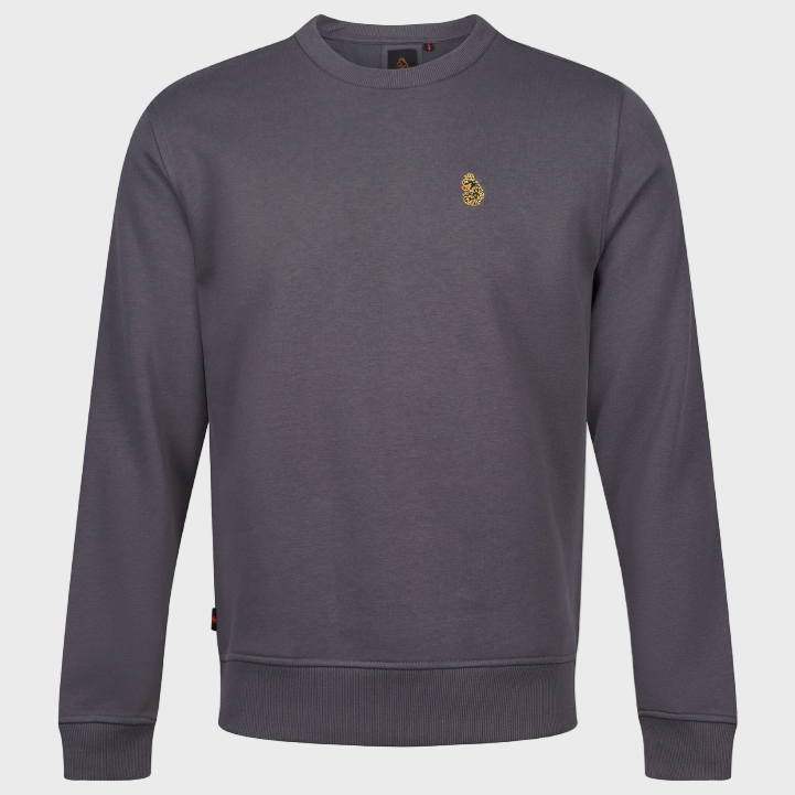 Luke 1977 M780354 London 1000 Crew Neck Charcoal