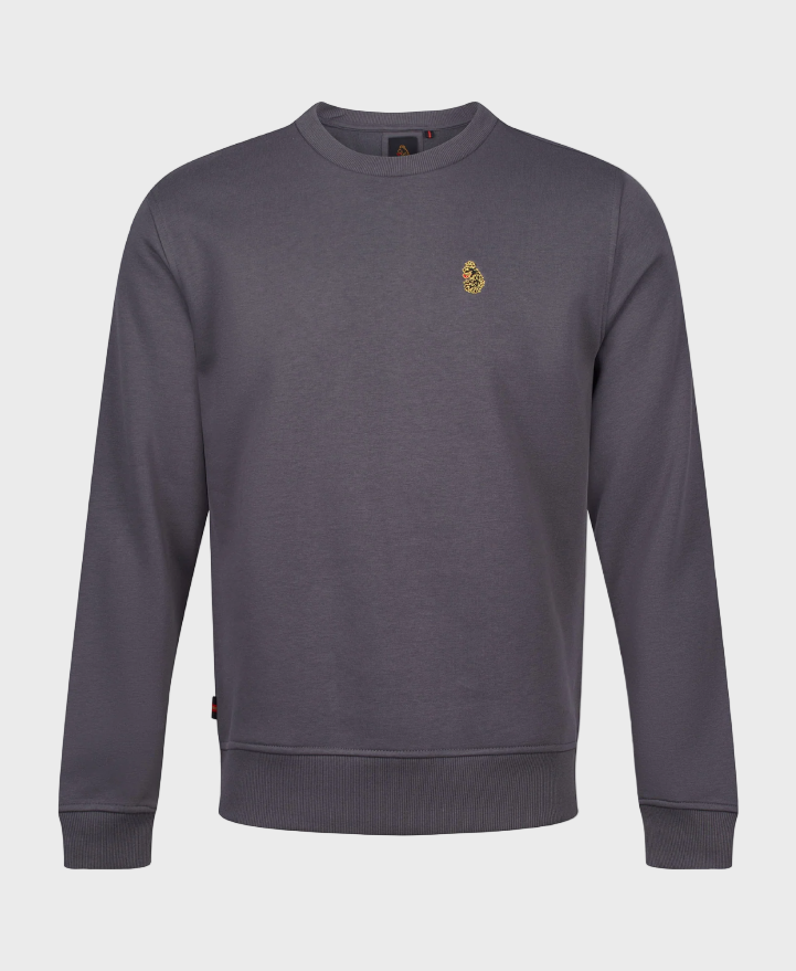 Luke 1977 M780354 London 1000 Crew Neck Charcoal