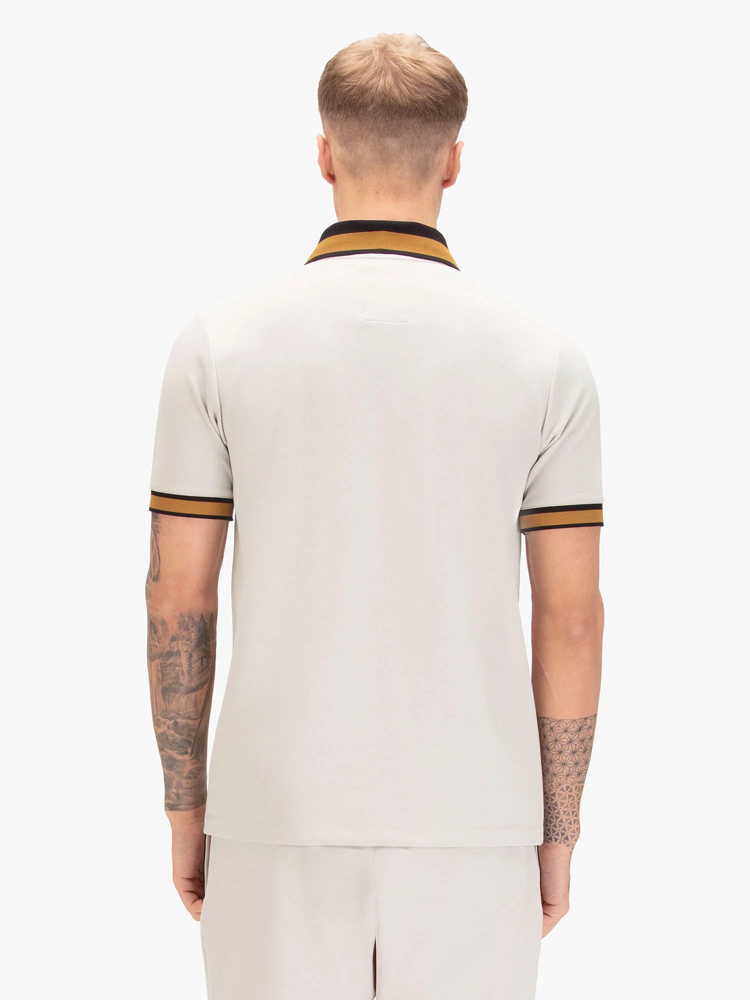 Luke 1977 Makati Honeycomb Textured Polo Shirt - Ice Grey