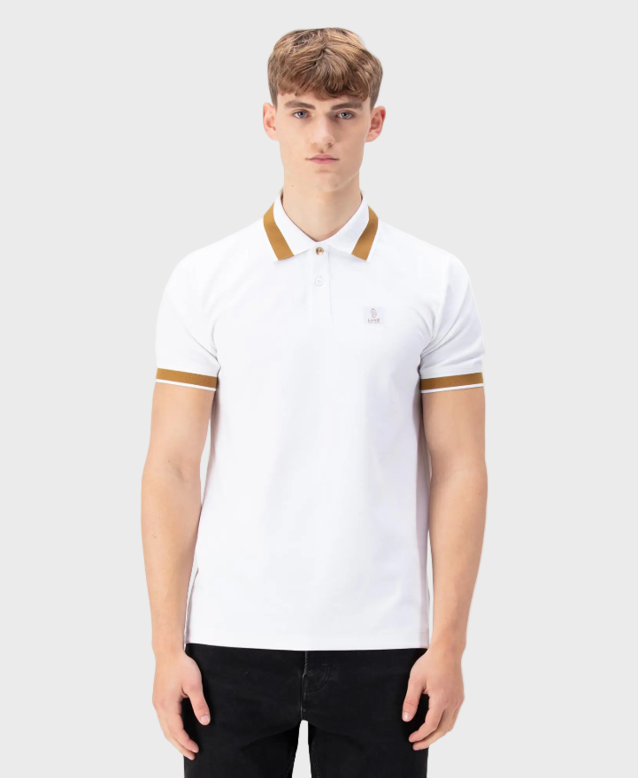 Luke 1977 Makati Polo Shirt - White/Gold