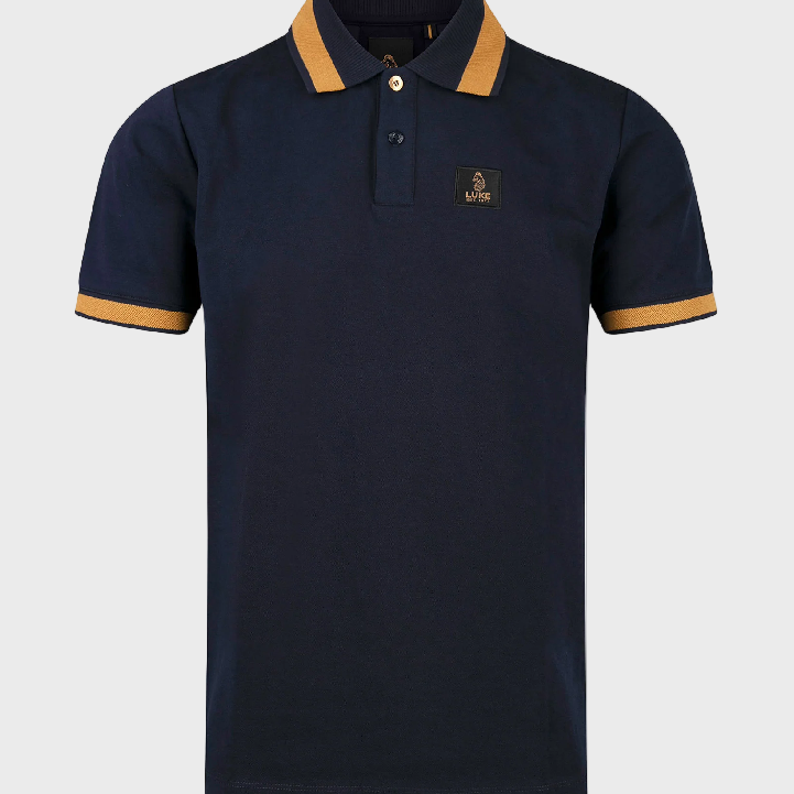 Luke 1977 Makati Polo Shirt Navy Gold