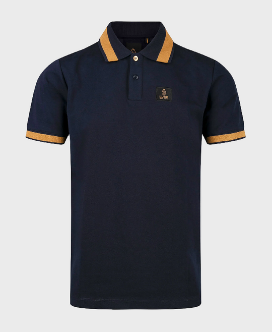 Luke 1977 Makati Polo Shirt Navy Gold