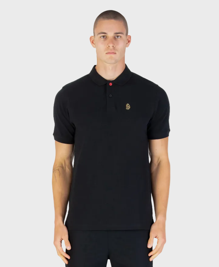 Luke 1977 New Mead Pique Polo Shirt - Black
