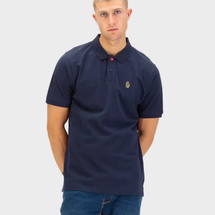 Luke 1977 New Mead Pique Polo Shirt - Dark Navy