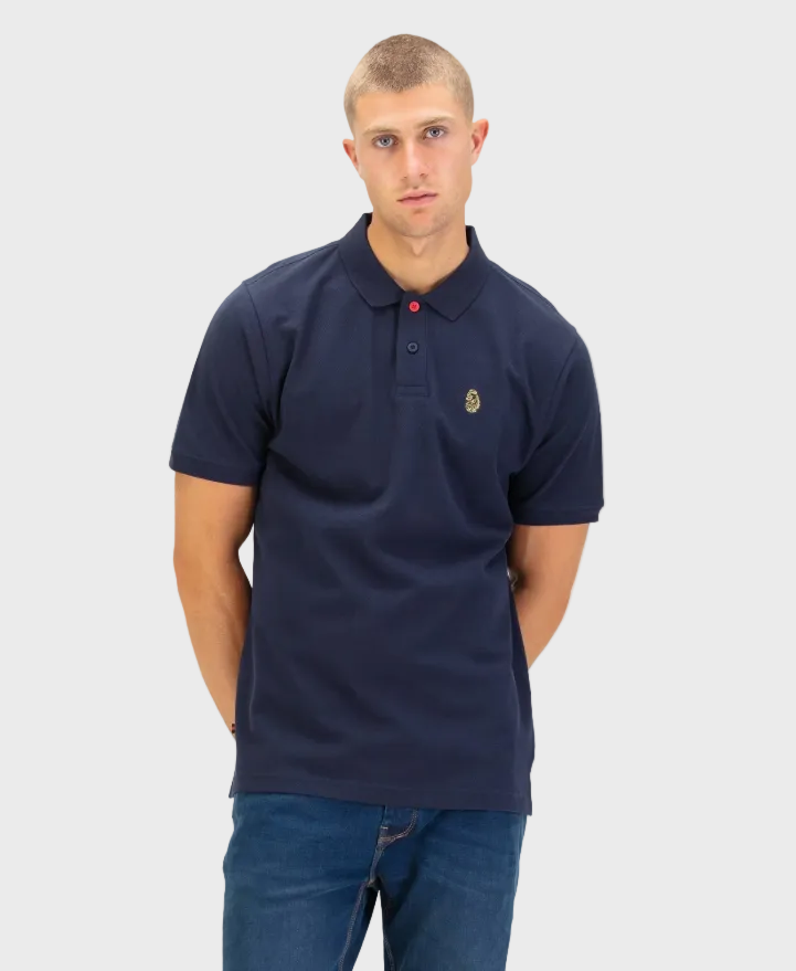 Luke 1977 New Mead Pique Polo Shirt - Dark Navy