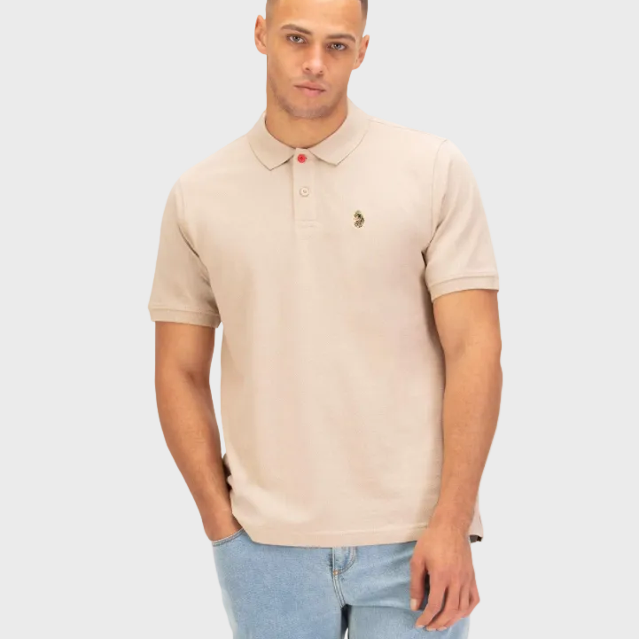 Luke 1977 New Mead Pique Polo Shirt - Stone