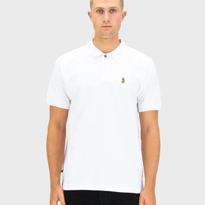 Luke 1977 New Mead Pique Polo Shirt - White