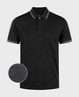 Luke 1977 Saxon Textured Polo Shirt - Black