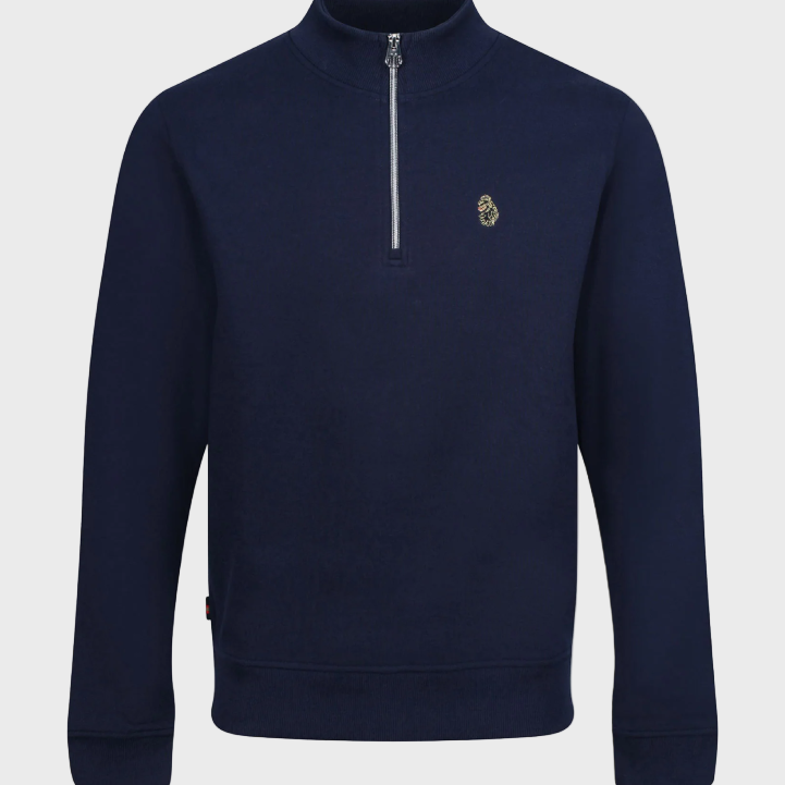 Luke 1977 Sydney 1000 1/4 Zip Sweatshirt Dark Navy