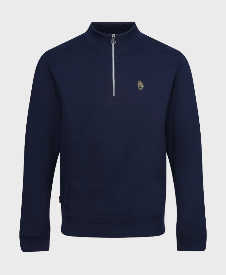 Luke 1977 Sydney 1000 1/4 Zip Sweatshirt Dark Navy