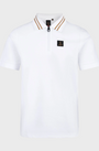 Luke 1977 Throop Zip Neck Polo - White/Gold