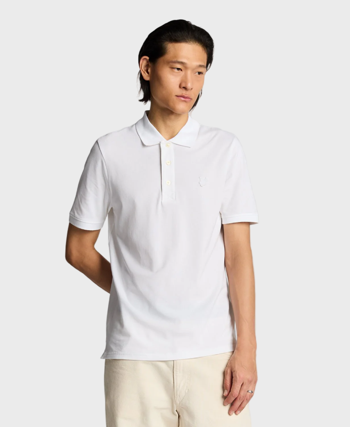 Lyle & Scott Superfine Cotton Polo Shirt - White