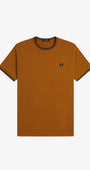 Fred Perry M1588V T-Shirt - 80C Dark Carmel