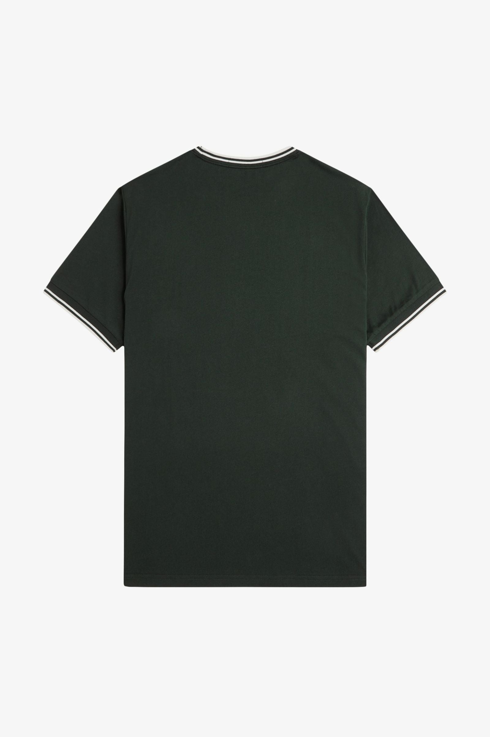 Fred Perry M1588V Twin Tipped T-Shirt T50 Night Green/Snow White