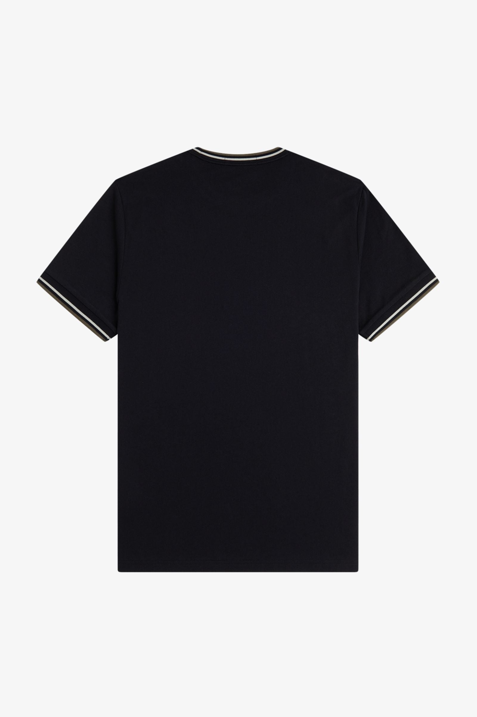 Fred Perry M1588 Twin Tipped T-Shirt W54 - Black/Ecru/Laurel Wreath