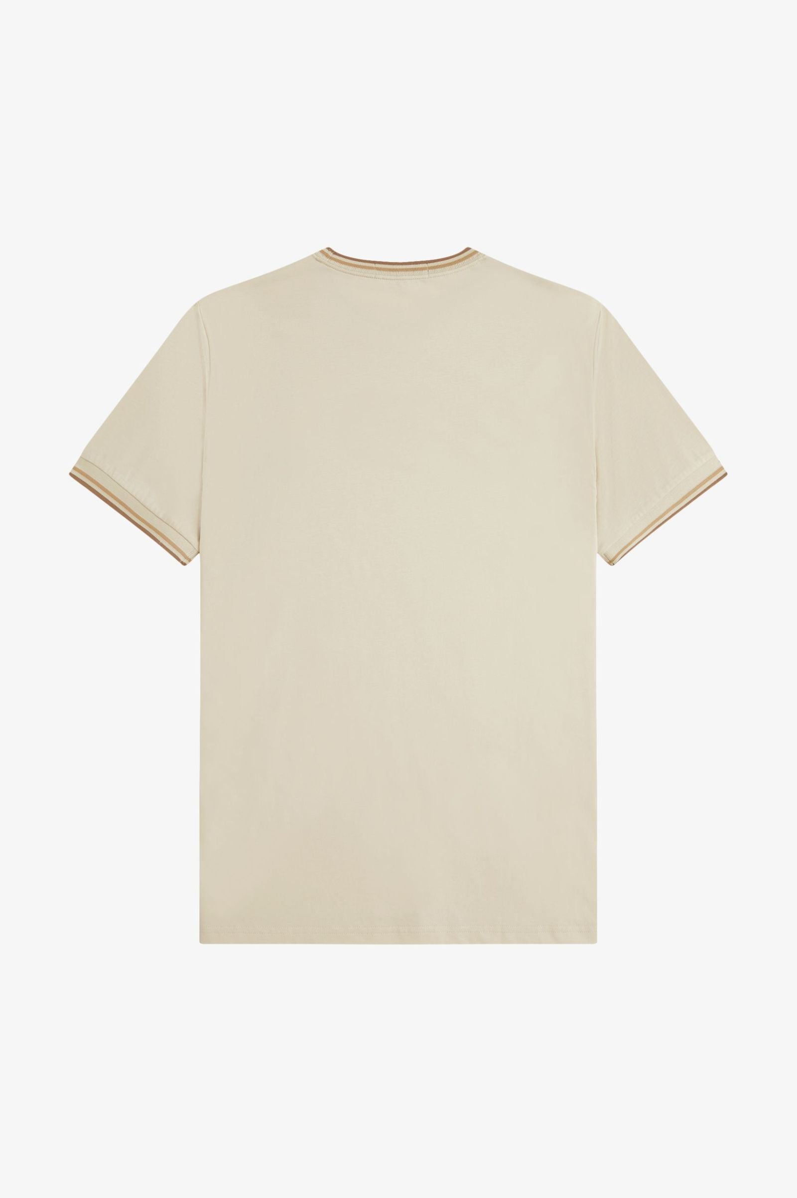Fred Perry M1588V Twin Tipped T-Shirt Z53 Oatmeal/Warm Stone