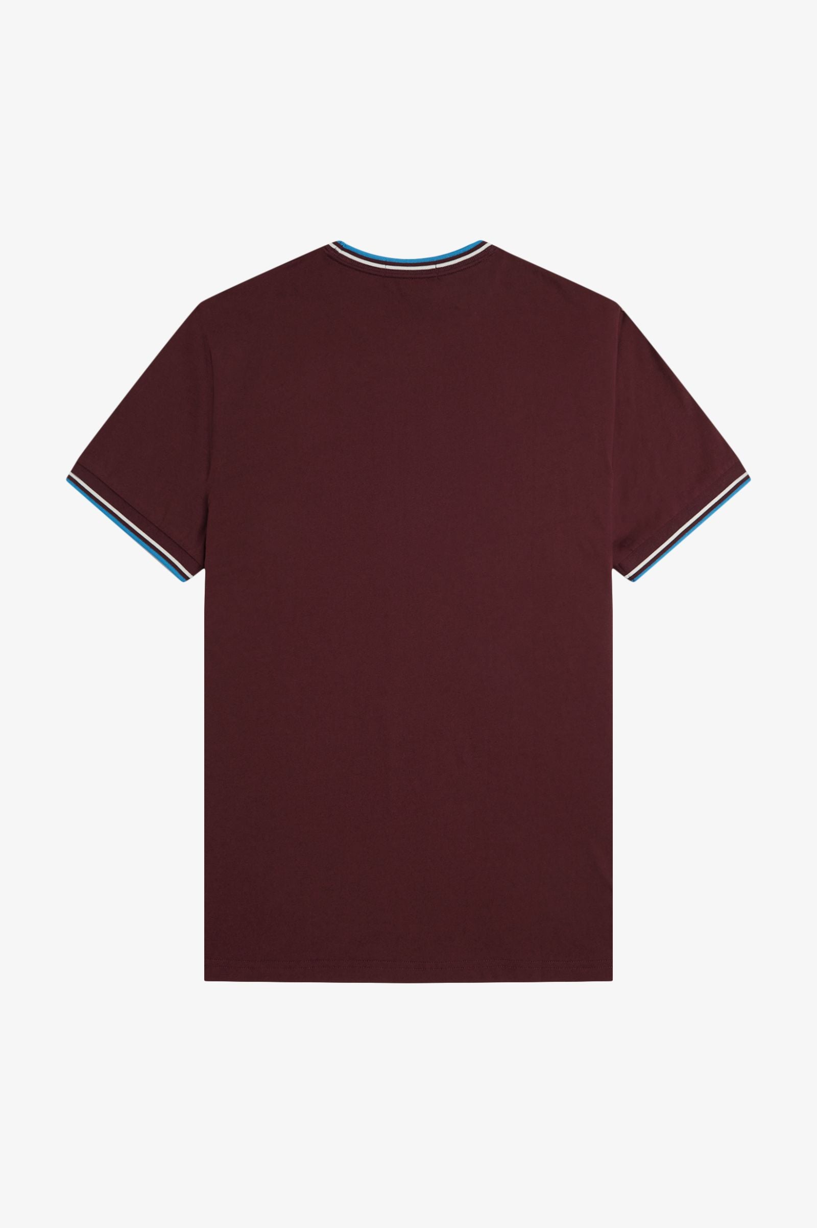 Fred Perry M1588V Twin Tipped T-Shirt Z63 Oxblood/Ecru