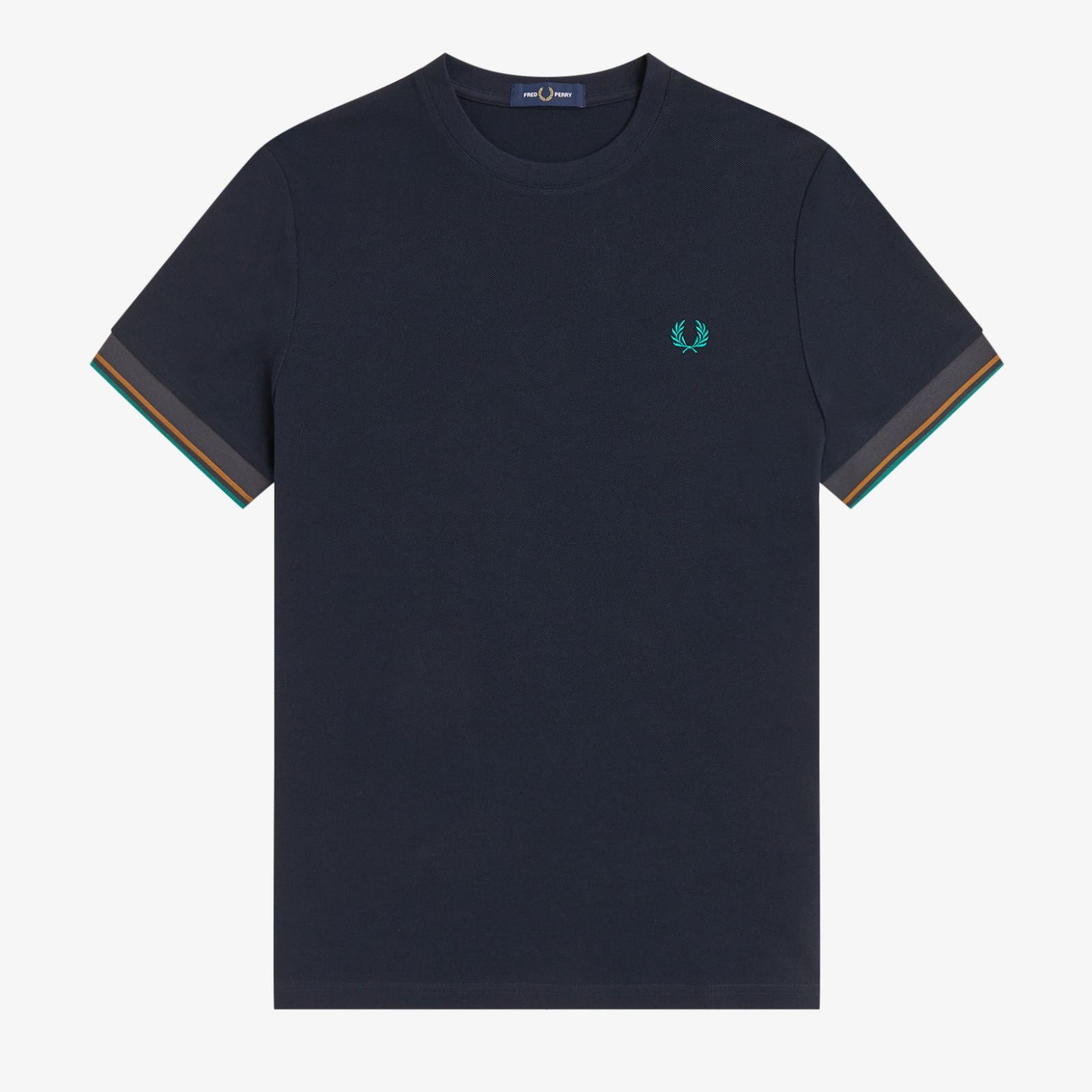 Fred Perry M2396 Twin Tipped Cuff T-Shirt 608 - Navy