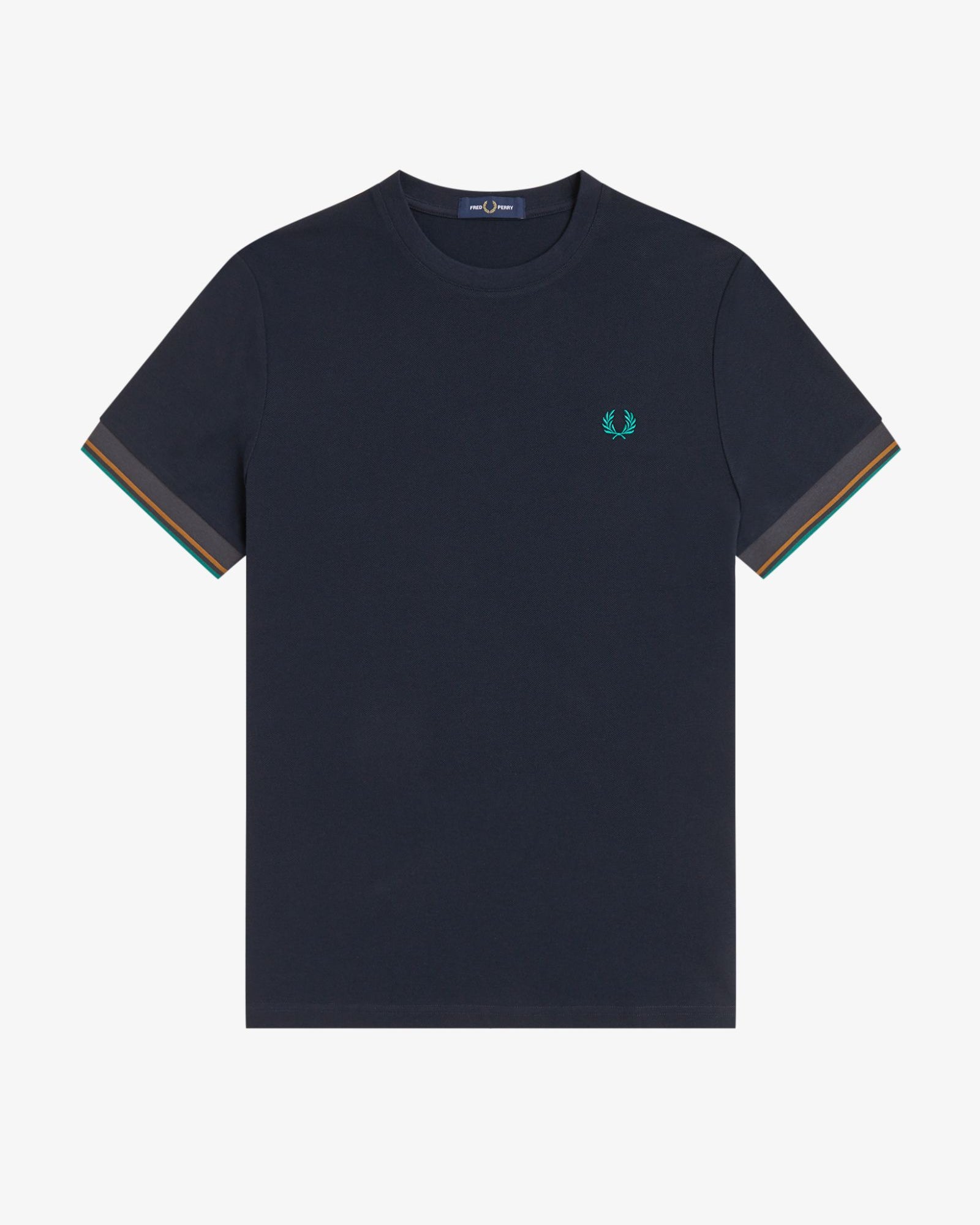 Fred Perry M2396 Twin Tipped Cuff T-Shirt 608 - Navy