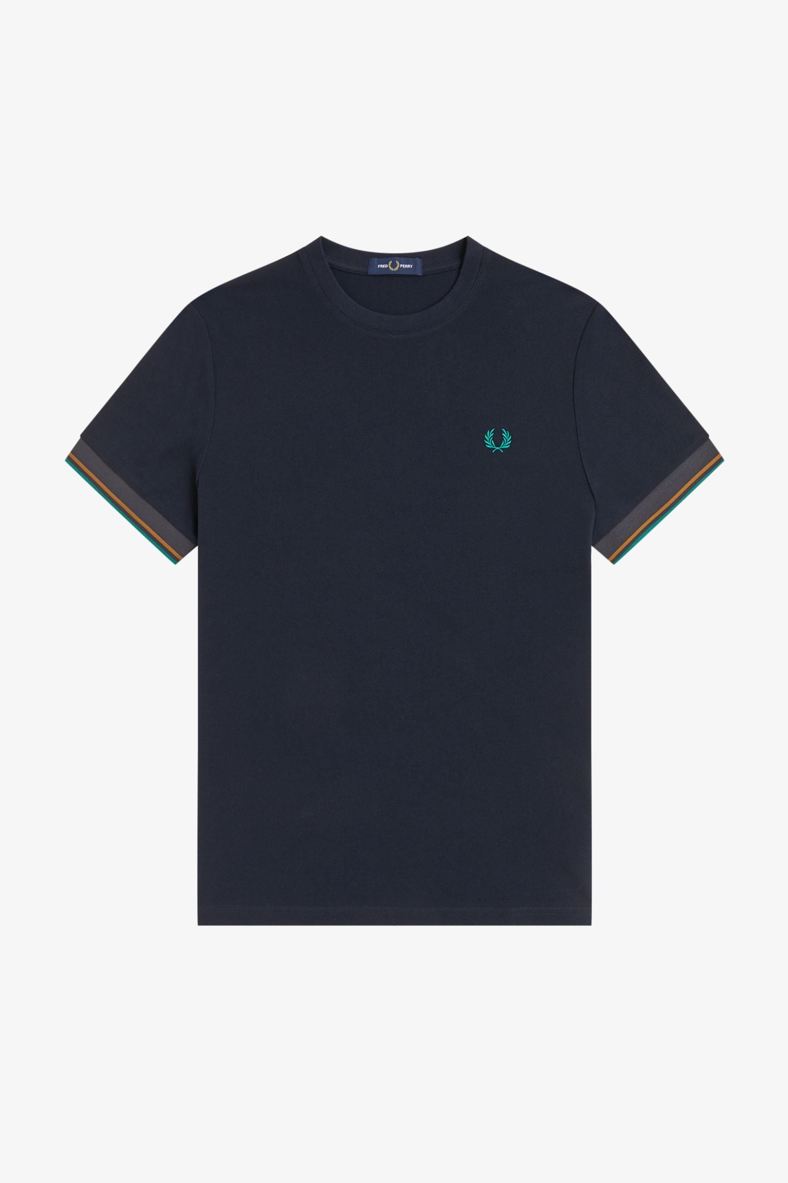 Fred Perry M2396 Twin Tipped Cuff T-Shirt 608 - Navy