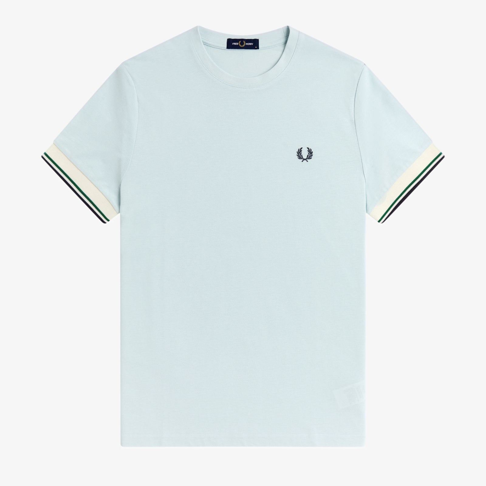 Fred Perry M2396 Twin Tipped Cuff T-Shirt R30 - Light Ice