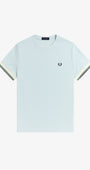 Fred Perry M2396 Twin Tipped Cuff T-Shirt R30 - Light Ice