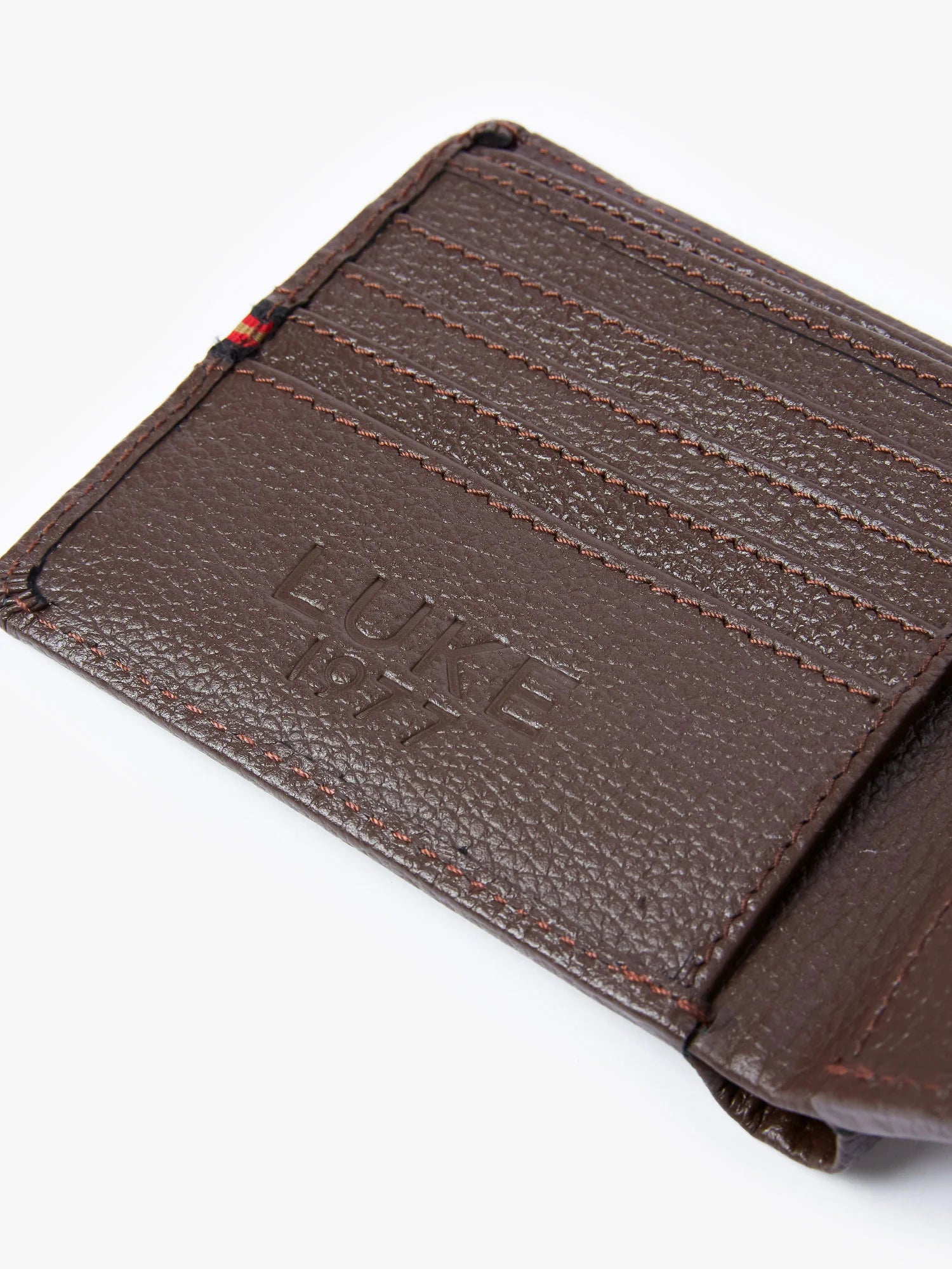 Luke 1977 Milled Leather Wallet - Brown