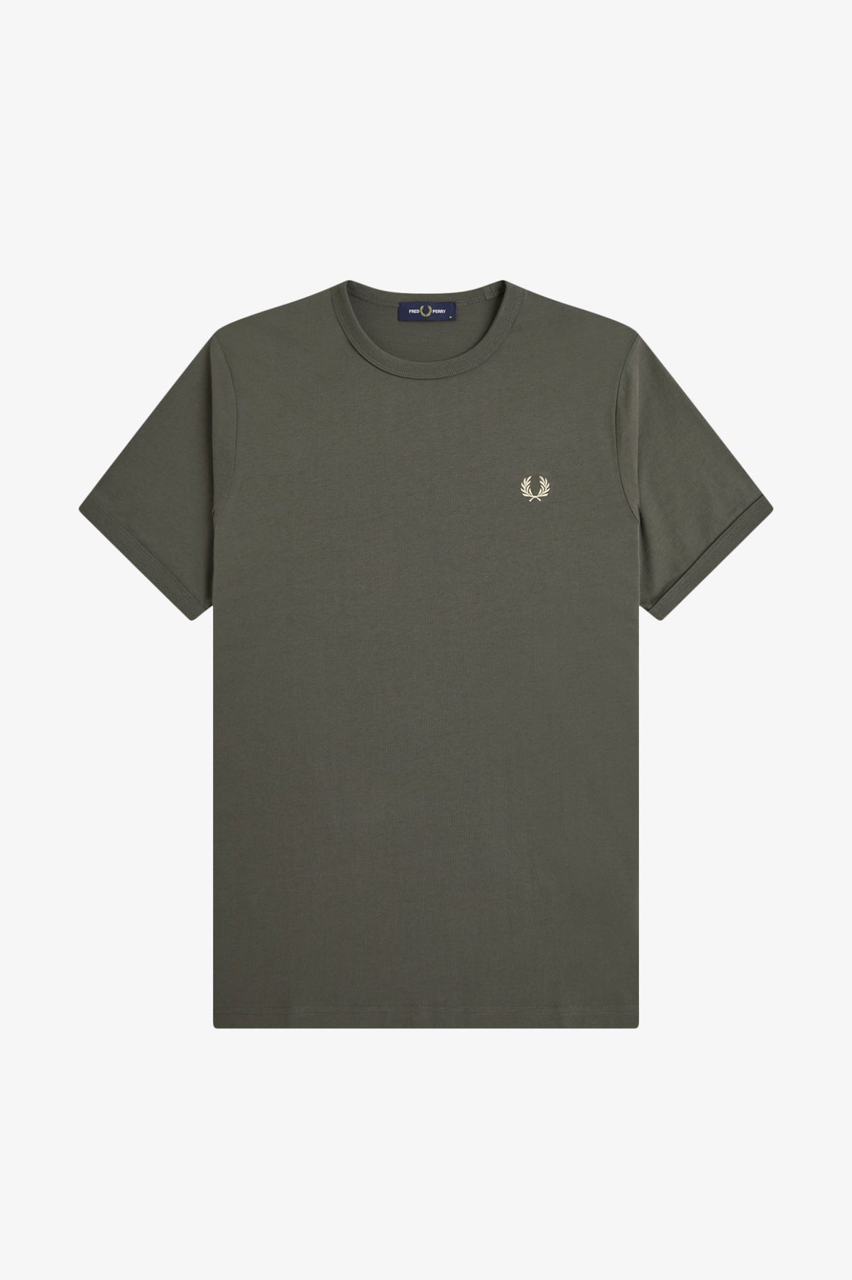 Fred Perry M3519 Ringer T-Shirt 148 - Field Green