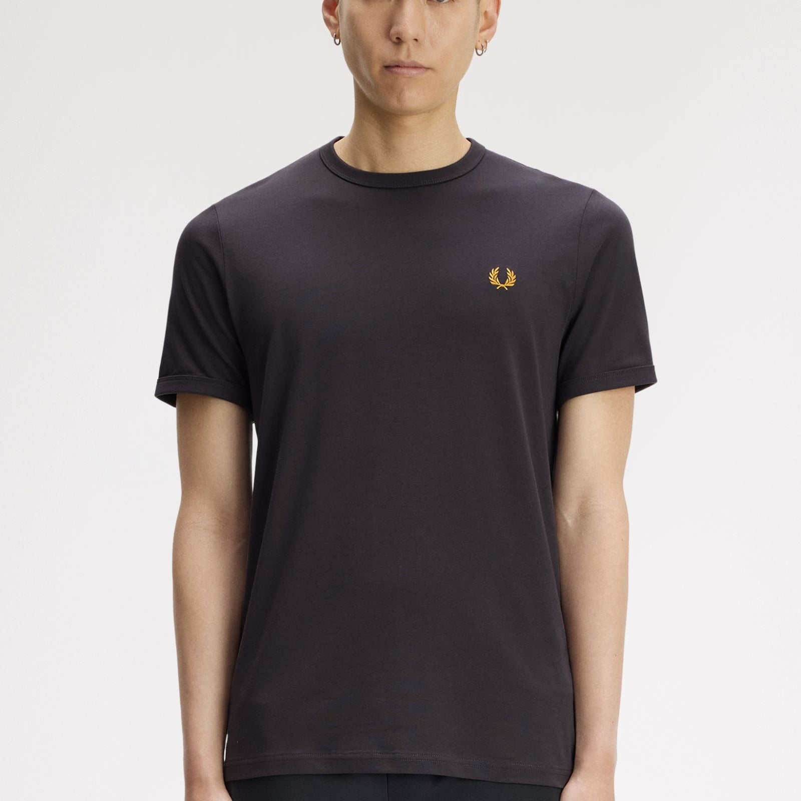 Fred Perry M3519 Ringer T-Shirt 61C - Anchor Grey