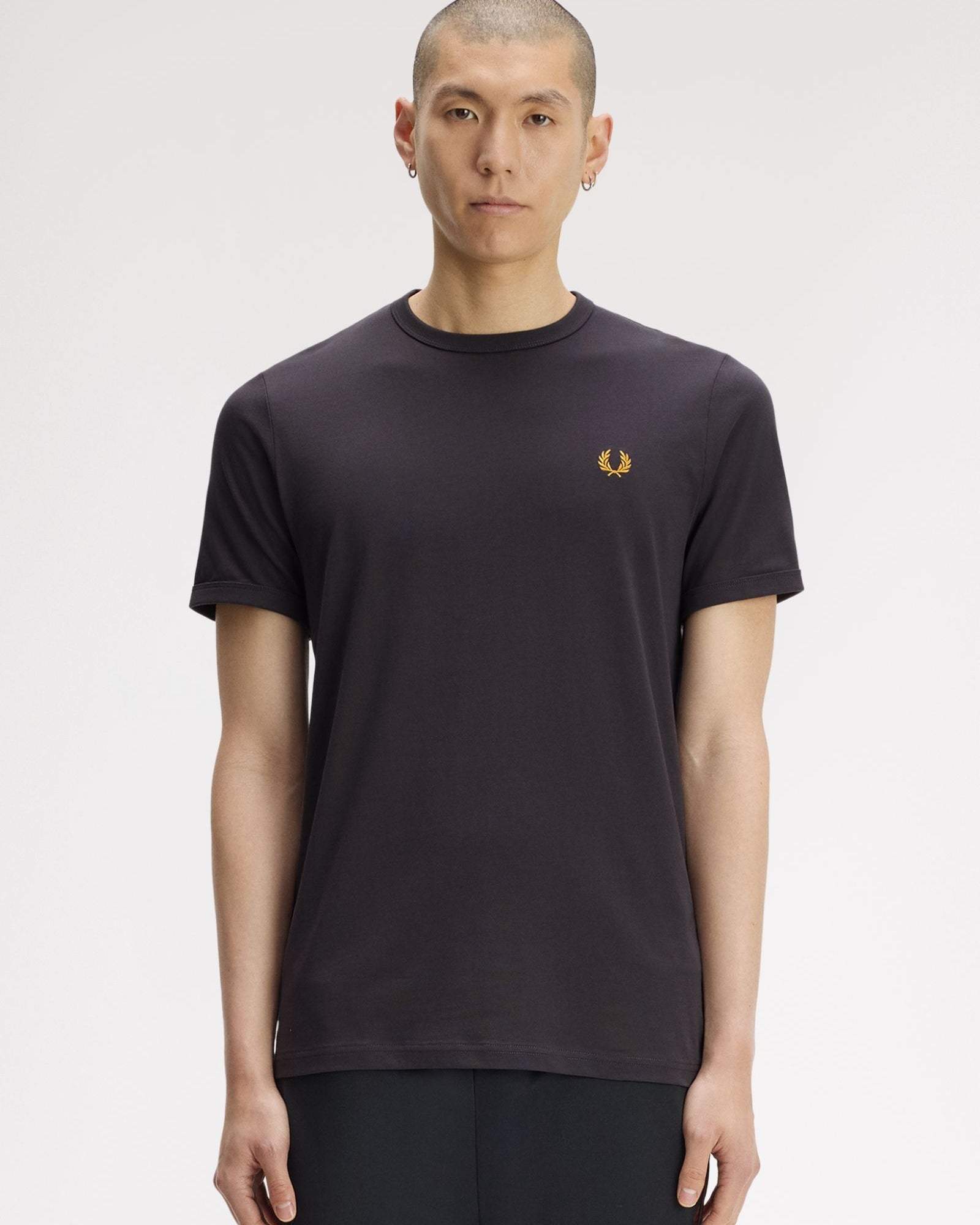 Fred Perry M3519 Ringer T-Shirt 61C - Anchor Grey