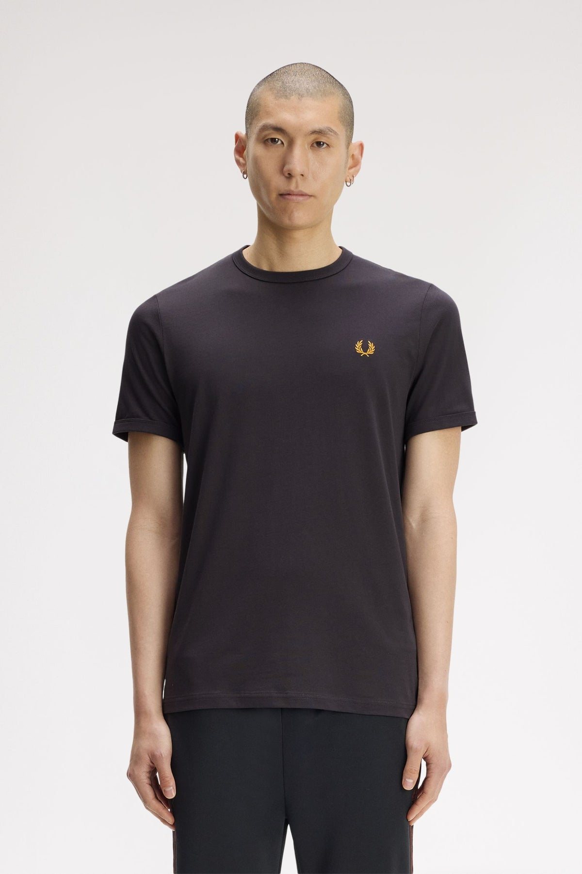 Fred Perry M3519 Ringer T-Shirt 61C - Anchor Grey