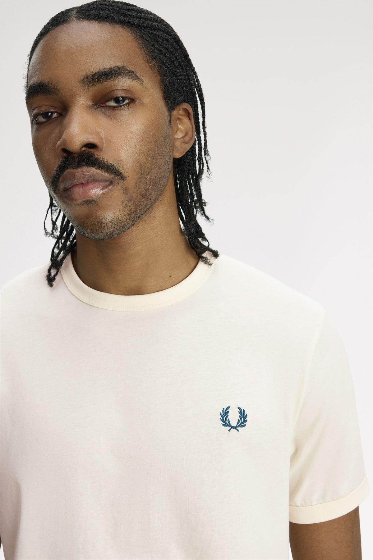 Fred Perry M3519 Ringer T-Shirt 83D - Ecru