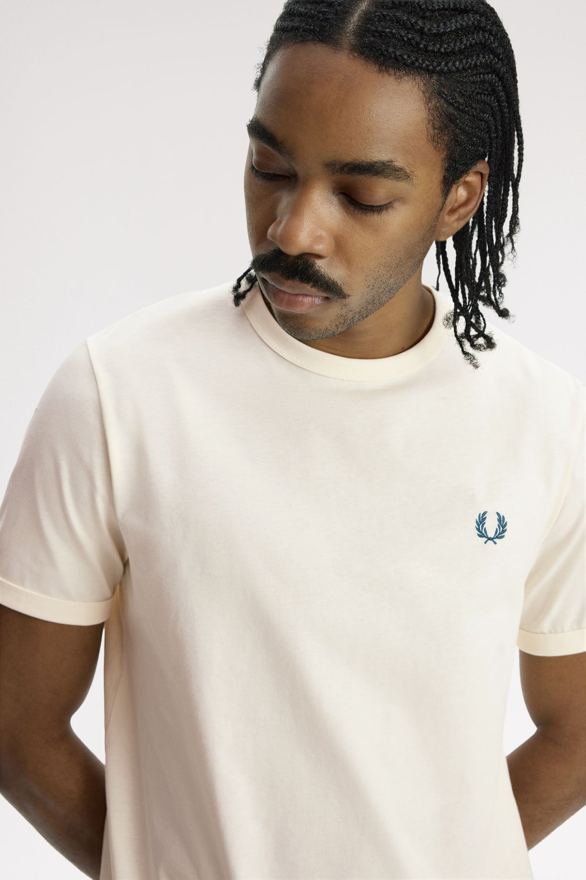 Fred Perry M3519 Ringer T-Shirt 83D - Ecru
