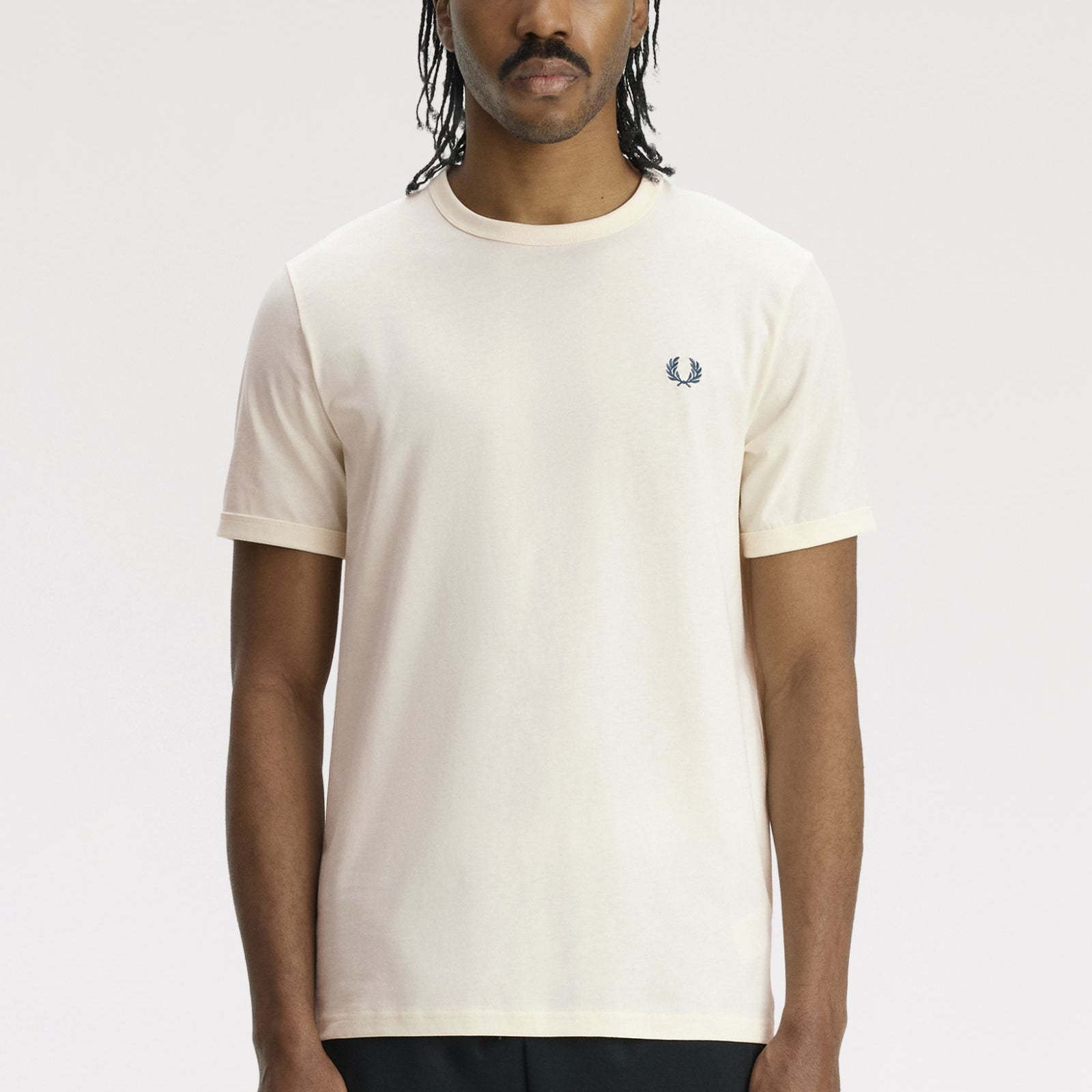 Fred Perry M3519 Ringer T-Shirt 83D - Ecru