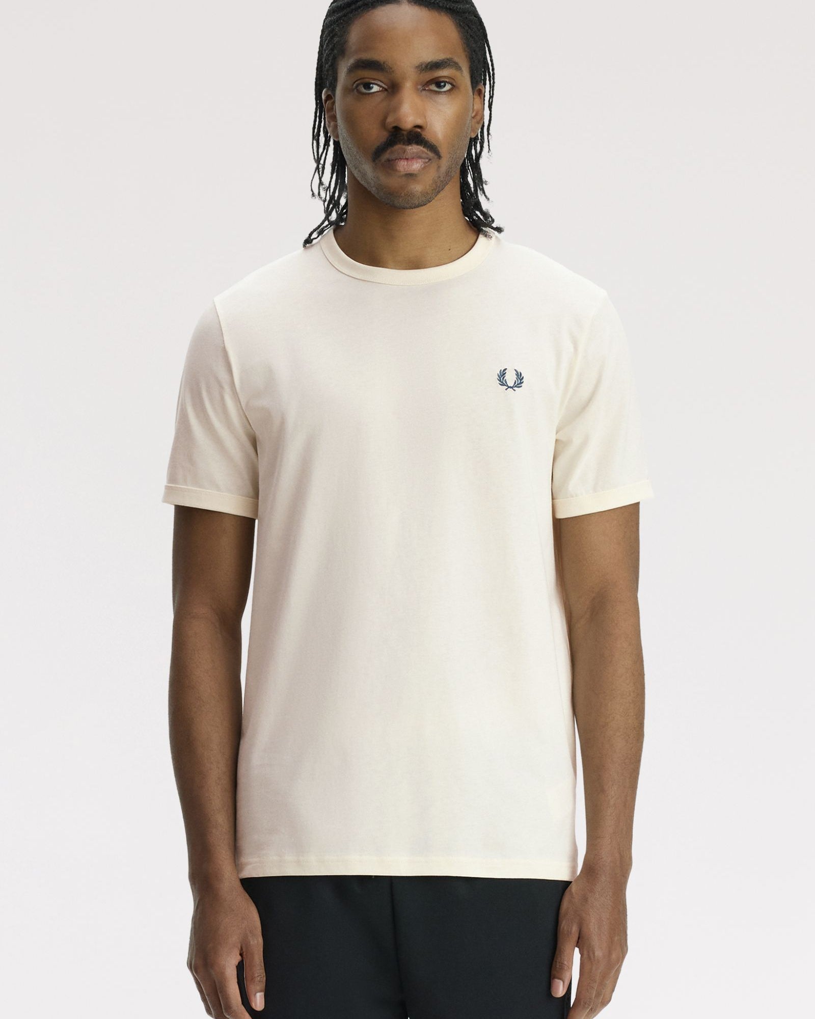 Fred Perry M3519 Ringer T-Shirt 83D - Ecru