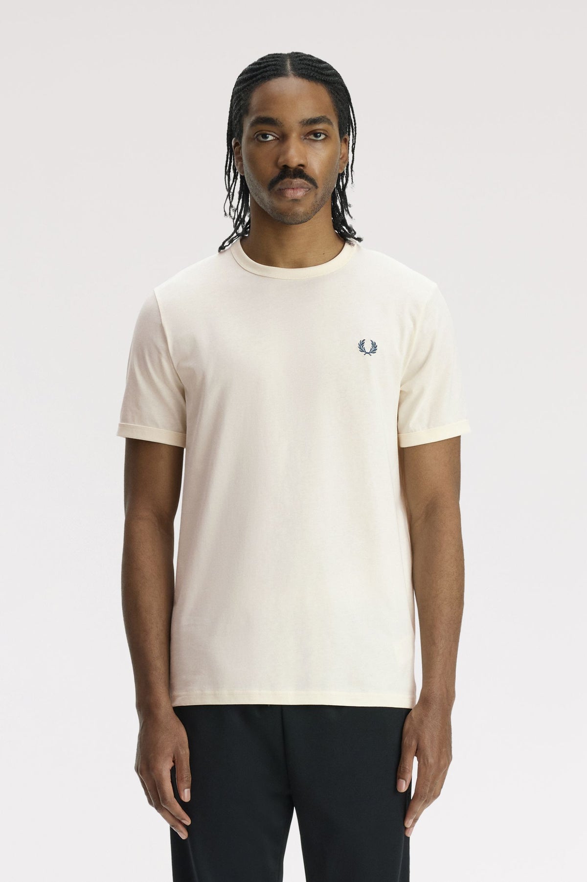 Fred Perry M3519 Ringer T-Shirt 83D - Ecru