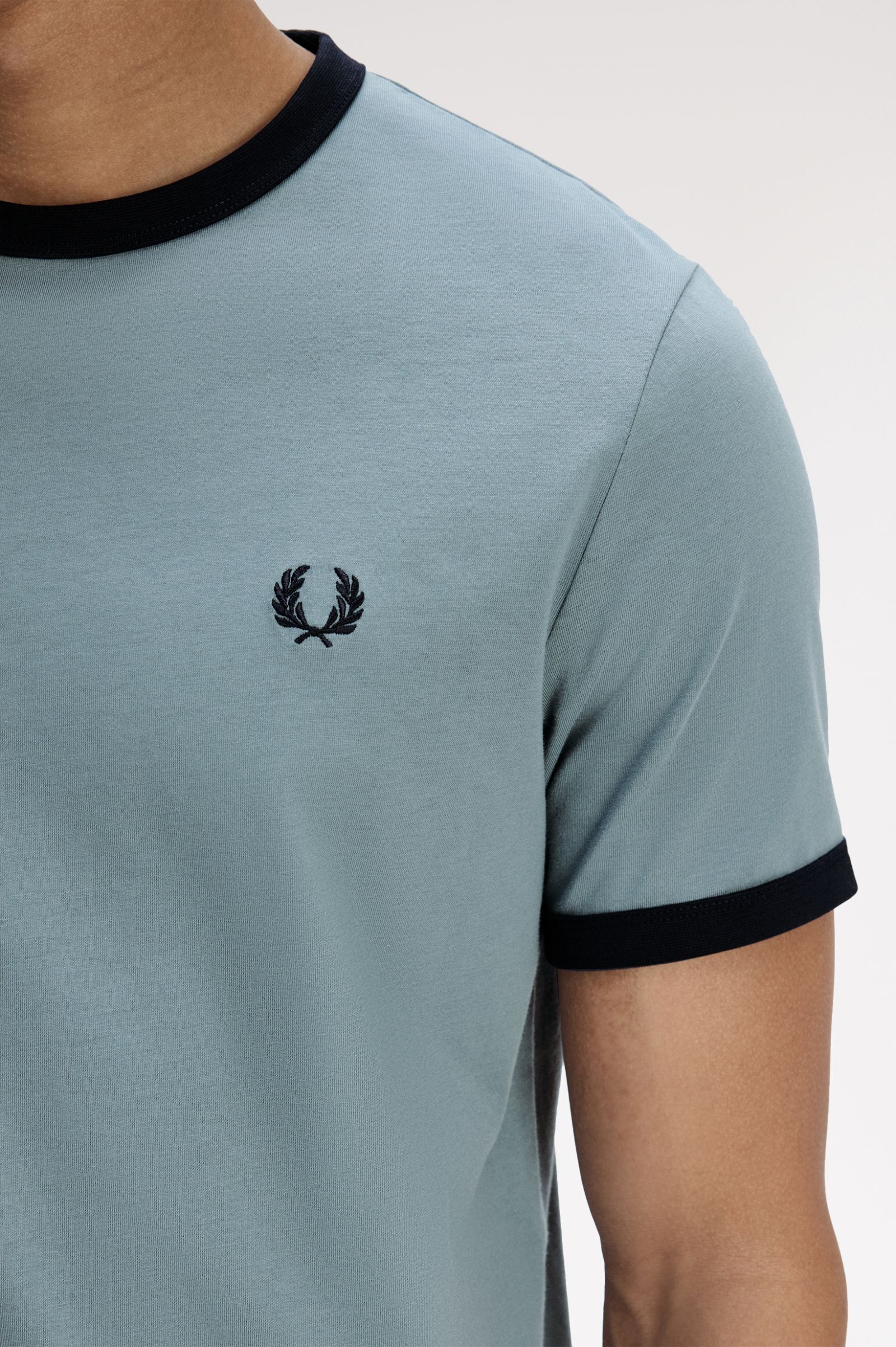 Fred Perry M3519 Ringer T-Shirt - Z56 Stockport Blue/Navy