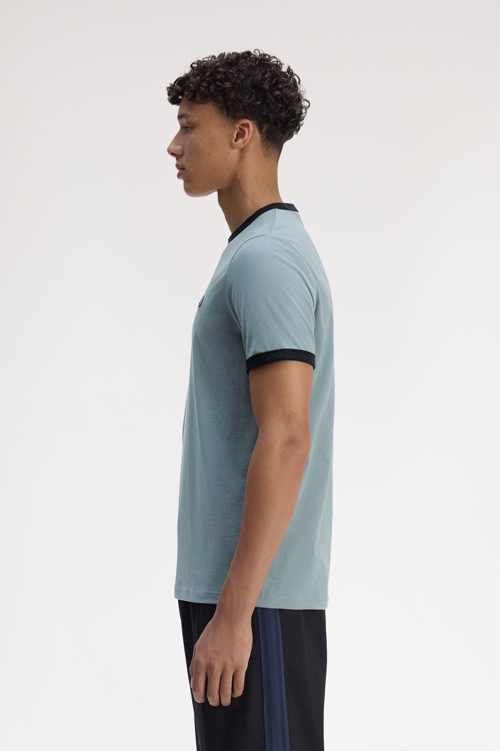 Fred Perry M3519 Ringer T-Shirt - Z56 Stockport Blue/Navy