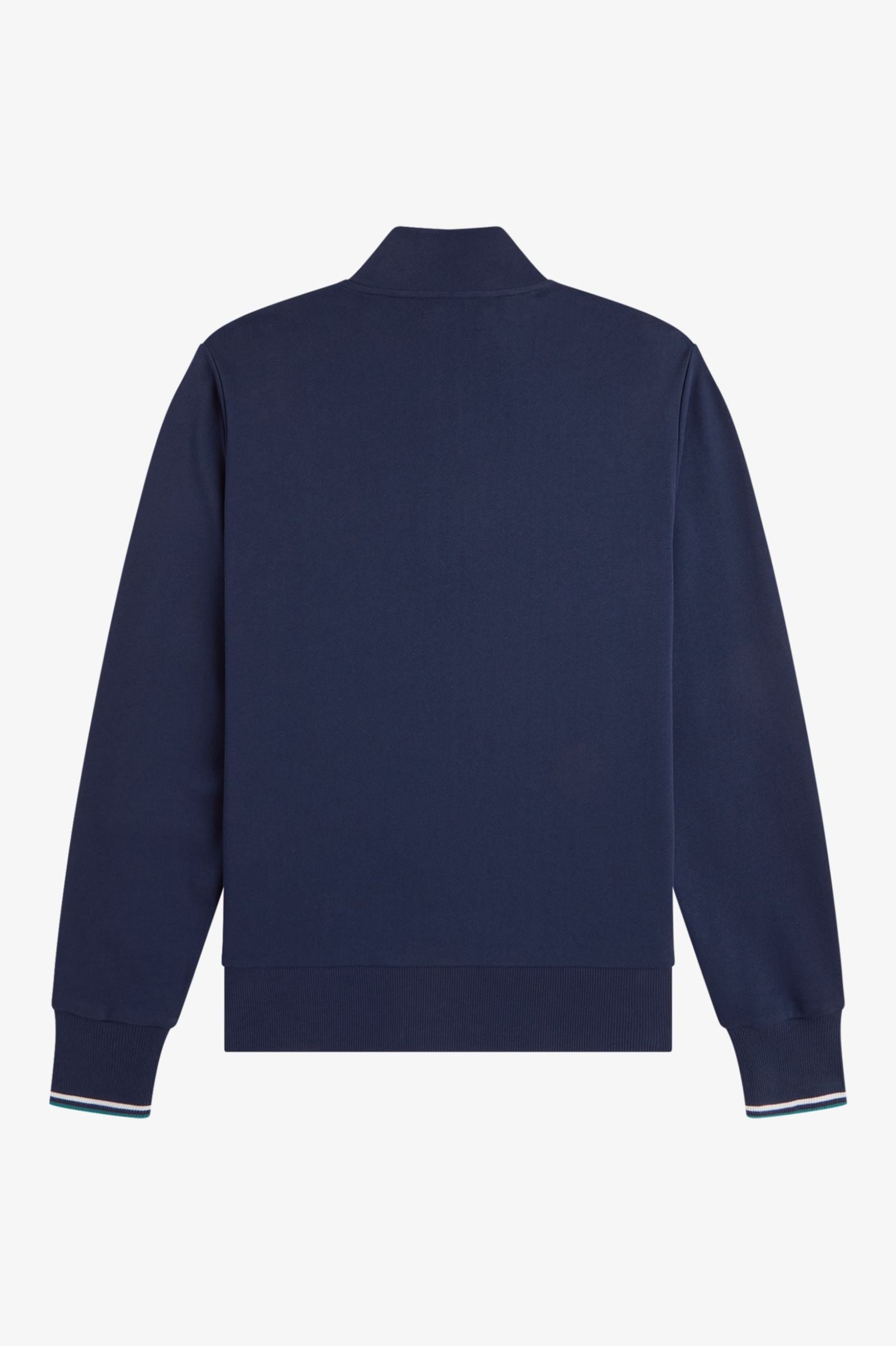 Fred Perry M3574 Half Zip Sweatshirt 86A - TNSBL/SNWHT/DPMT