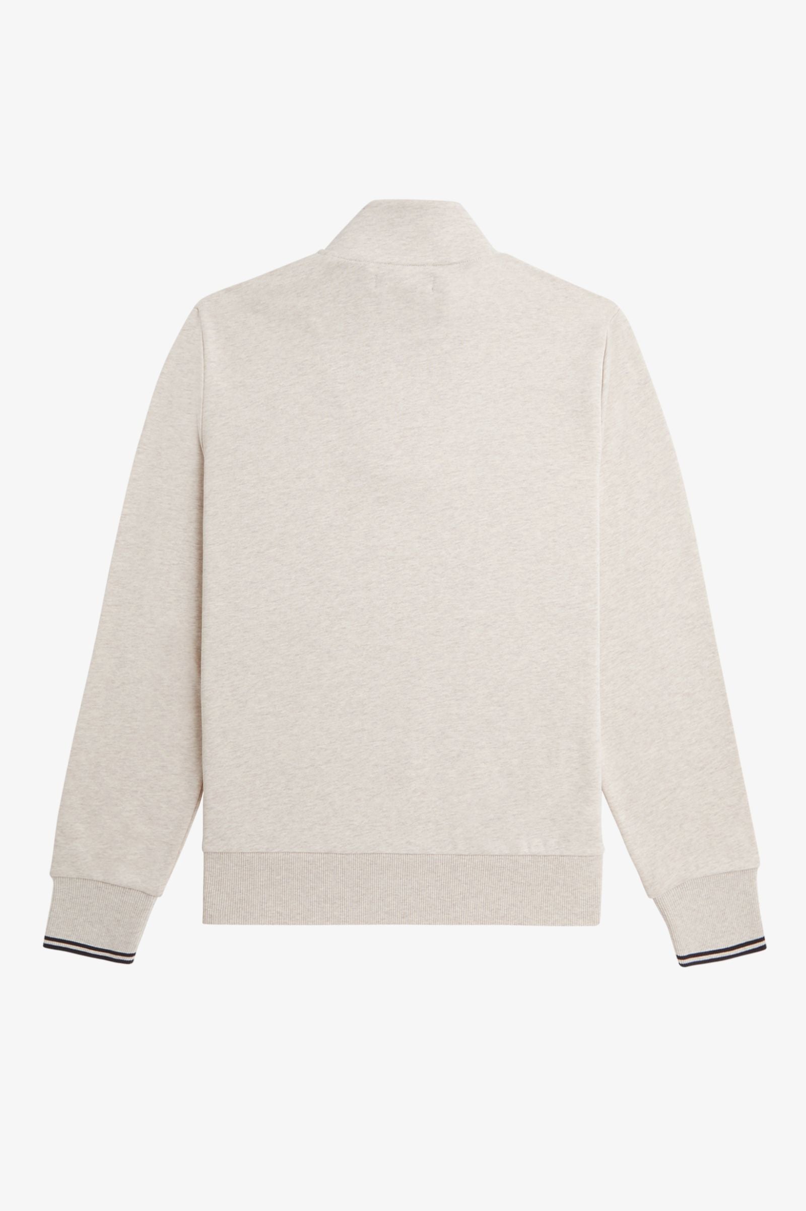 Fred Perry M3574 Half Zip Sweatshirt W50 Porridge Marl