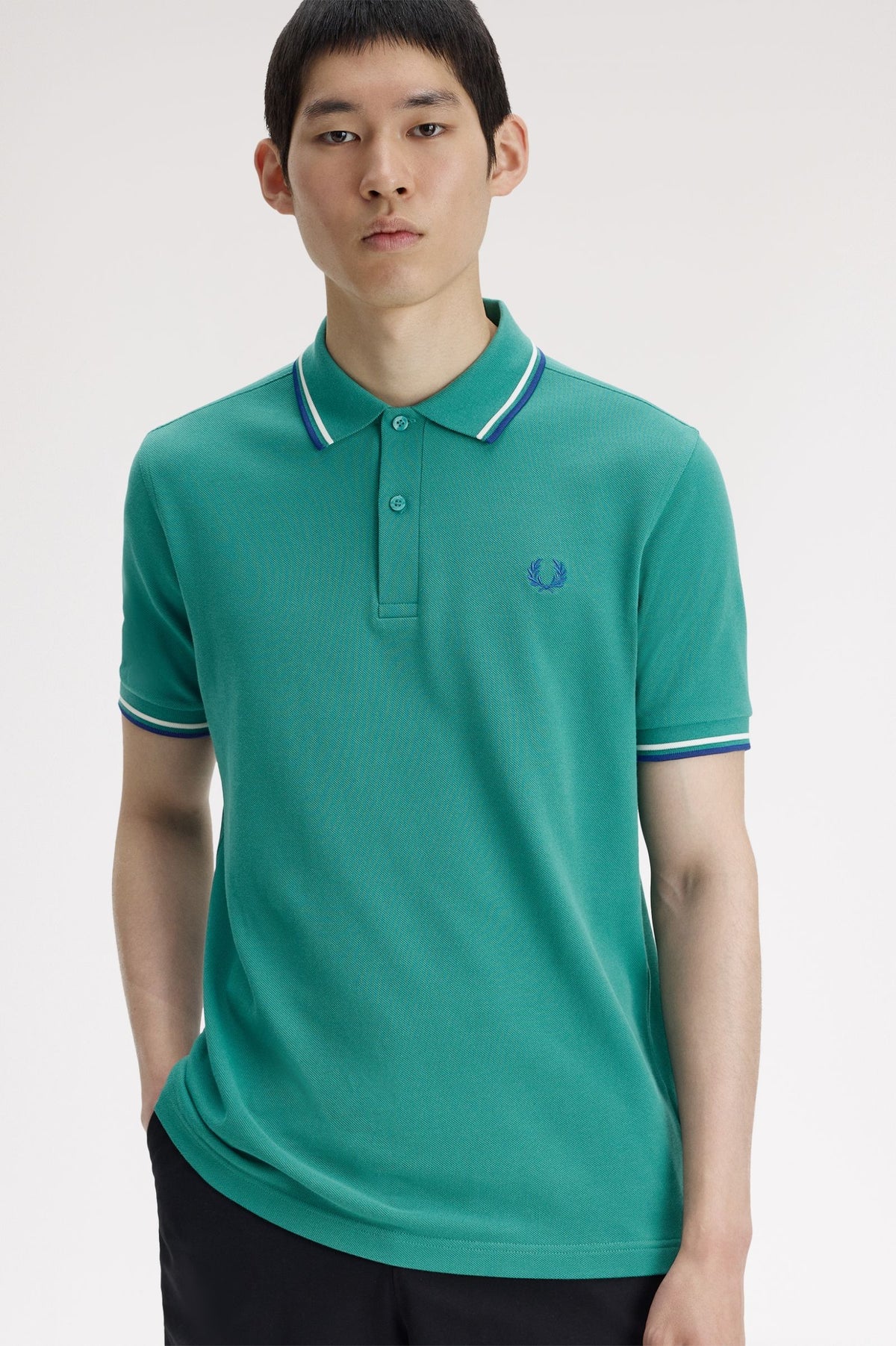 Fred Perry M3600 Twin Tipped Polo T-Shirt 03B - DPMNT/SNWH/SOHEC