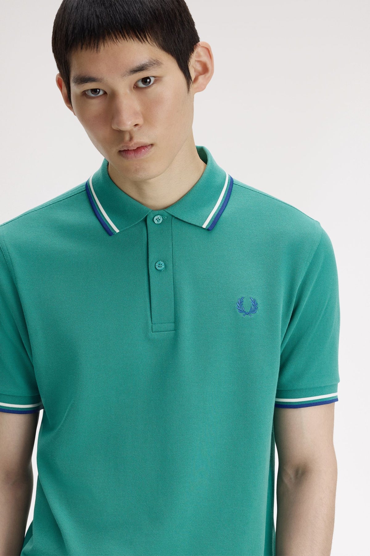 Fred Perry M3600 Twin Tipped Polo T-Shirt 03B - DPMNT/SNWH/SOHEC
