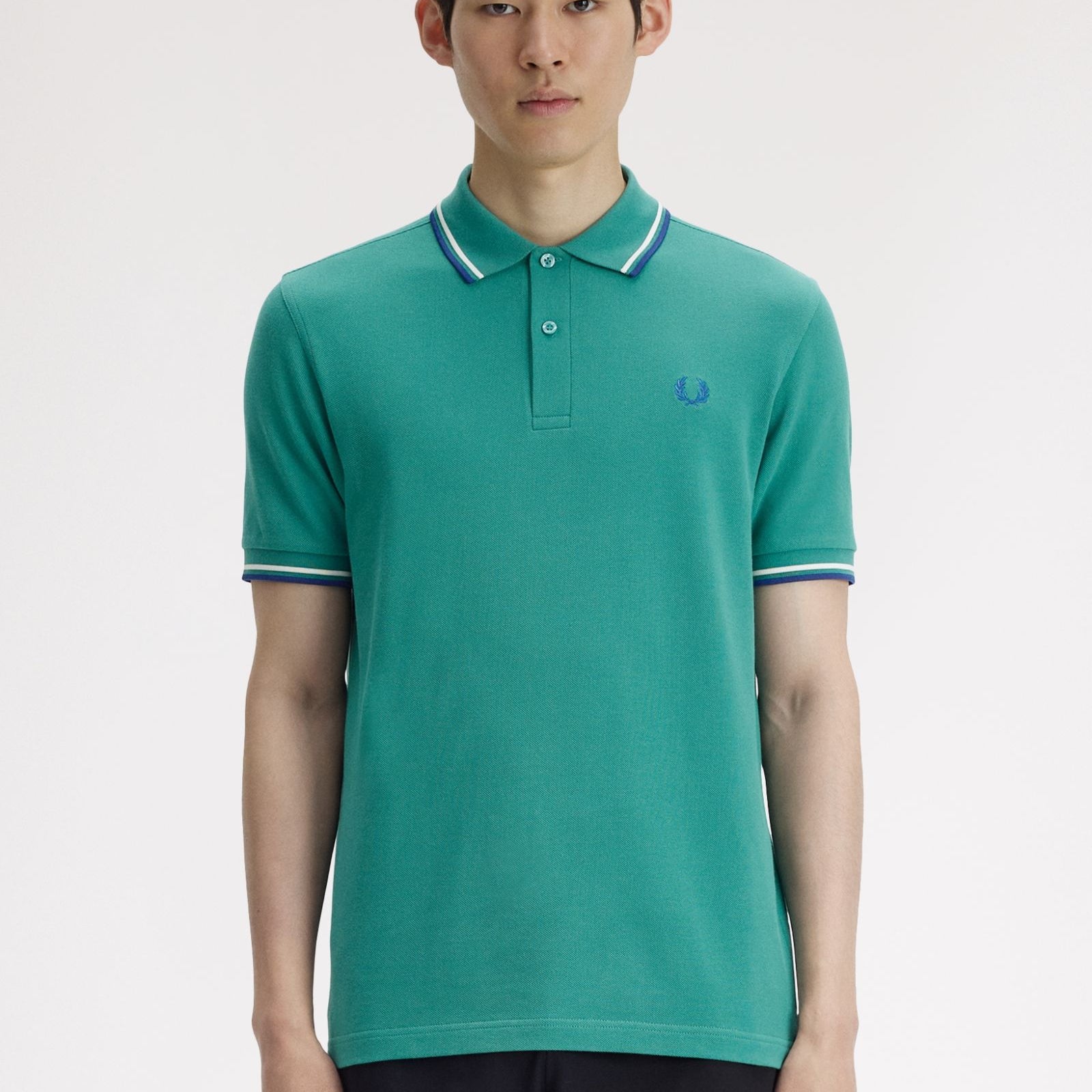Fred Perry M3600 Twin Tipped Polo T-Shirt 03B - DPMNT/SNWH/SOHEC