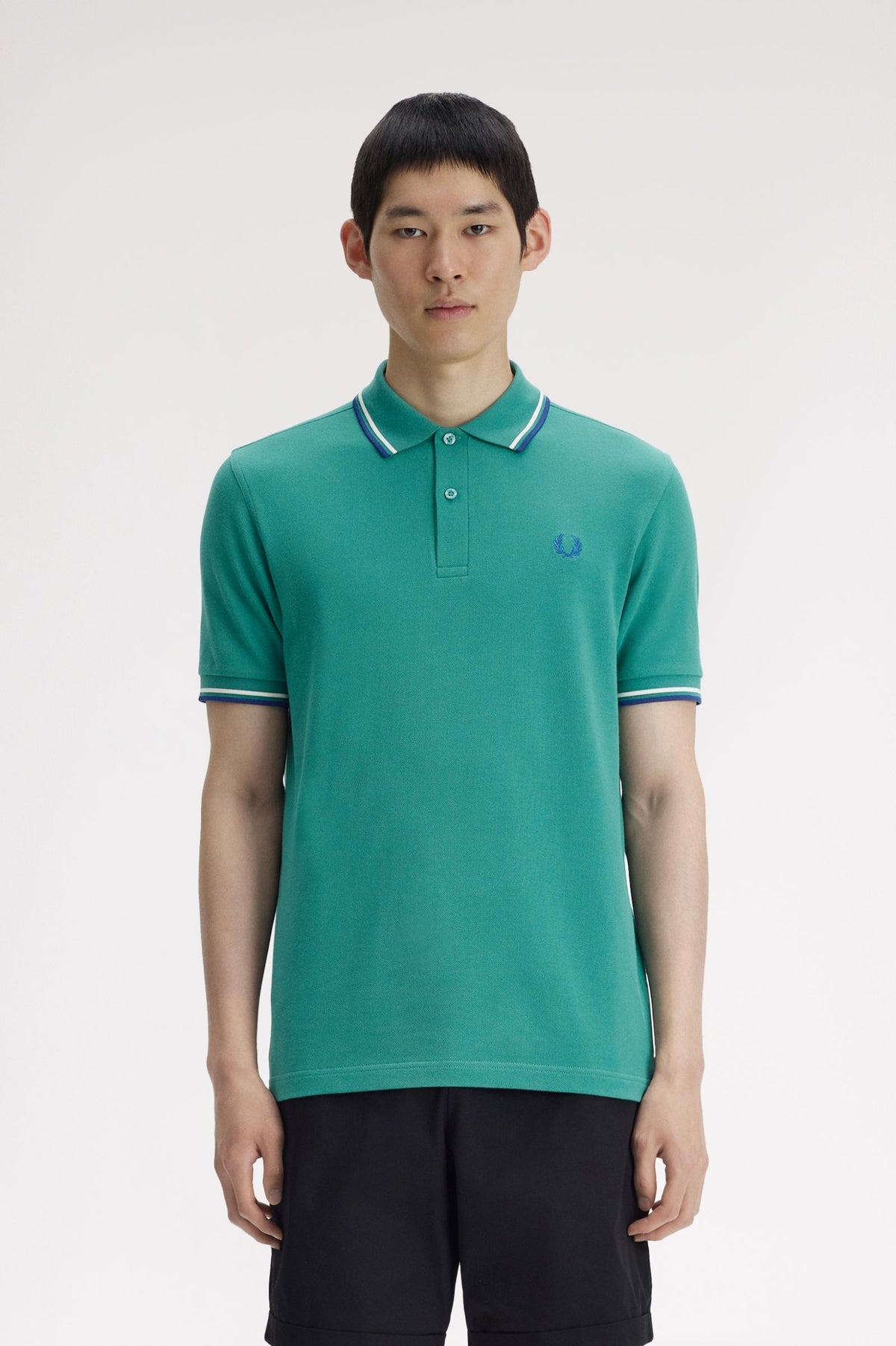 Fred Perry M3600 Twin Tipped Polo T-Shirt 03B - DPMNT/SNWH/SOHEC